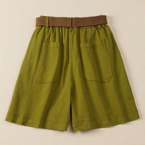 Женские повседневные шорты, зеленый