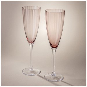 Набор бокалов для шампанского из 2 шт "mirage" purple 290 мл