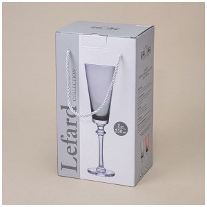 Набор бокалов для шампанского из 2 шт "trendy" purple 230 мл