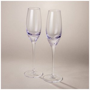 Набор бокалов для шампанского из 2 шт "bubles" purple 200 мл