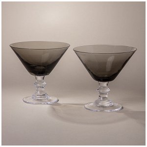 Набор бокалов для мартини из 2 шт "mirage" grey 280 мл