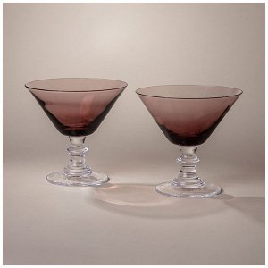 Набор бокалов для мартини из 2 шт "mirage" purple 280 мл
