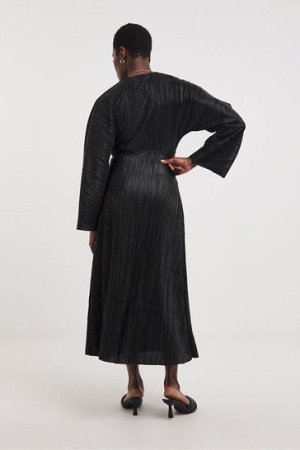 Черное платье JD Williams с узором Wetlook и узлом