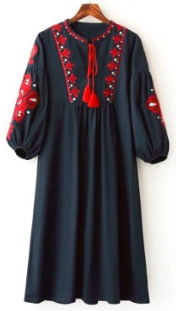Платье прямого кроя с длинным рукавом цвет: НА ФОТО