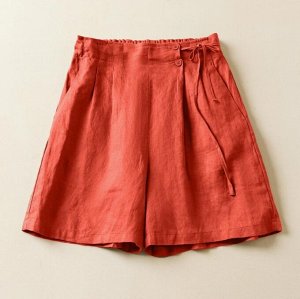 Женские летние шорты, красный
