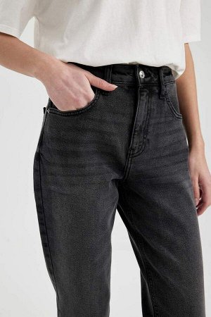 Джинсовые брюки длиной до щиколотки с высокой талией Lina