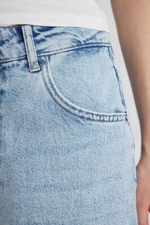 Длинные джинсовые брюки Afra x DeFacto Baggy с высокой талией