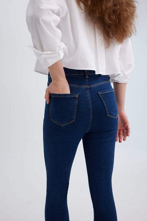 DEFACTO Джинсовые брюки длиной до щиколотки с высокой талией