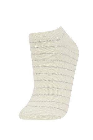 Женские хлопковые носки-пинетки из пяти предметов