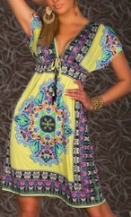 Платье-туника с коротким рукавом цвет: НА ФОТО