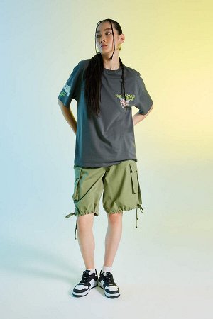 Длинные поплиновые шорты Cool Cargo Pocket из 100% хлопка