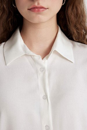 Рубашка с коротким рукавом обычного кроя с рубашечным воротником