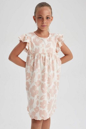 Платье с короткими рукавами для девочек