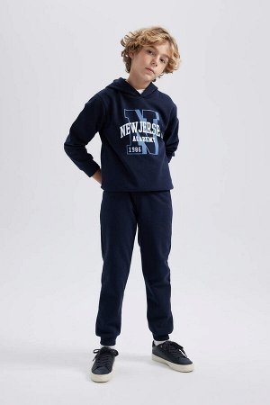 Толстовка с капюшоном с принтом для мальчика, спортивные штаны, комплект из 2 предметов