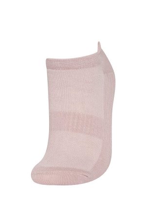 Женские носки-пинетки из трех предметов из хлопка