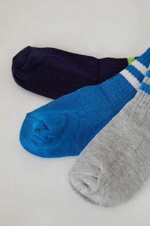Длинные хлопковые носки для мальчиков из трех предметов