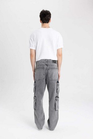 DEFACTO Широкие джинсовые брюки Baggy с нормальной талией и широкими штанинами