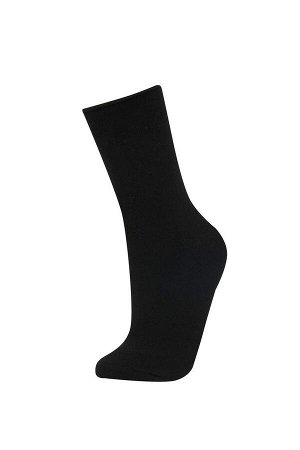 DEFACTO Женские длинные хлопковые носки из двух предметов с аппликацией