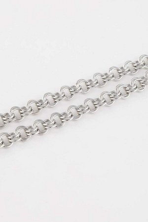 Женское серебряное ожерелье с толстой цепочкой