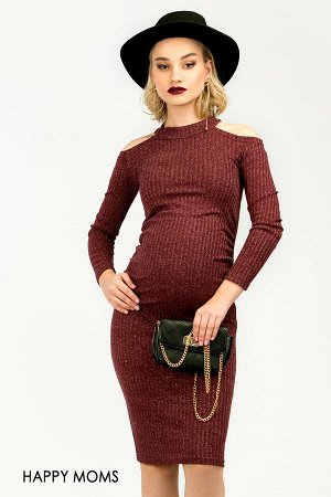 Платье с люрексом для беременных