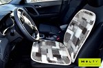 Накидка на сиденье автомобиля из шерсти