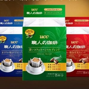 Кофе UCC МОЛОТЫЙ ДРИП-ПАКЕТ Mild blend, 7г*16 пакетиков