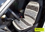 Накидка на сиденье автомобиля из шерсти