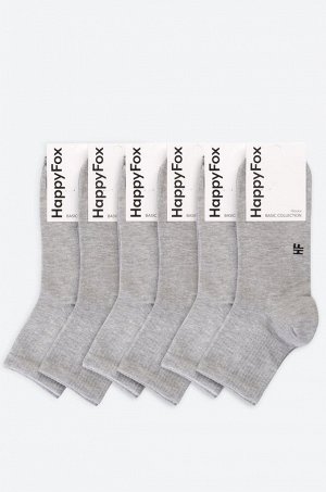 6 пар спортивных носков с резинкой Happyfox