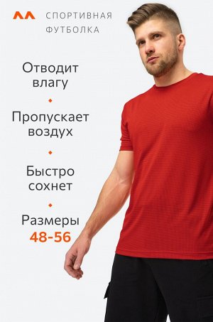 Мужская спортивная футболка с перфорацией