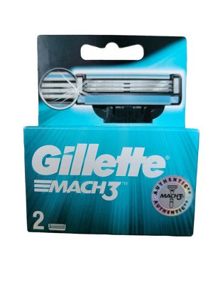 Gillette сменные кассеты Mach3, 2шт