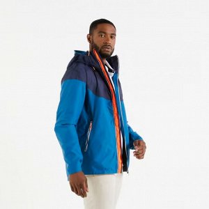 Куртка для парусного спорта водонепроницаемая мужская синяя Tribord SAILING 100