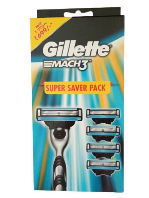 Gillette Mach3 бритвенный станок с 5 кассетами без подставки, серия Classic