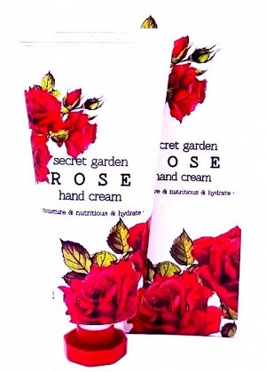 Крем для рук Увлажняющий SECRET GARDEN ROSE с экстрактом розы 100 мл пр-во Ю.Корея