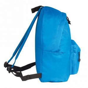 Рюкзак BRAUBERG универсальный, сити-формат, один тон, голубо