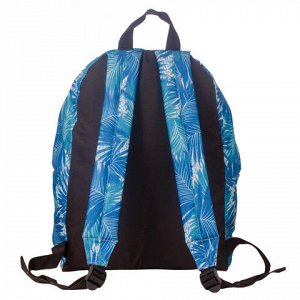 Рюкзак BRAUBERG универсальный, сити-формат, синий, Пальмы, 2