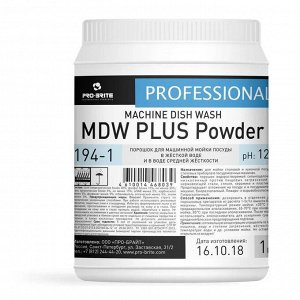 Pro-Brite Порошок для машинной мойки посуды MDW PLUS Powder 1 кг