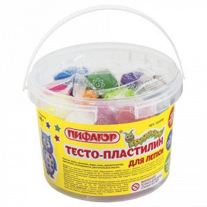 Пластилин на растительной основе (тесто для лепки) ПИФАГОР,