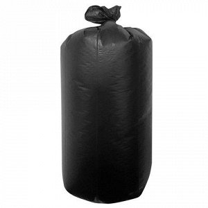 Мешки д/мусора 12л, черные, в рулоне 30шт, ПНД, 6мкм, 32х55с