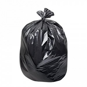 Мешки д/мусора 220л, черные, в рулоне 10шт, ПВД, 29мкм, 83х1