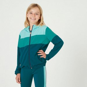 DECATHLON Куртка спортивная детская зеленая Domyos 500
