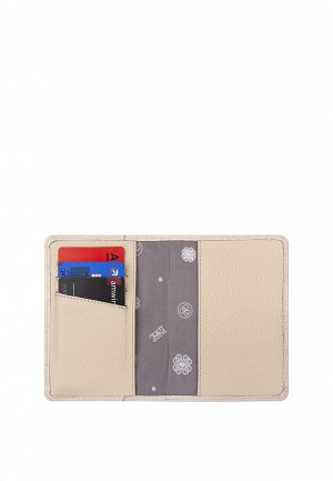 Обложка паспорт PAGE АЙВОРИ кожа кайман кремовый, 78705