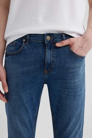 Джинсовые брюки узкого кроя Carlo с нормальной талией