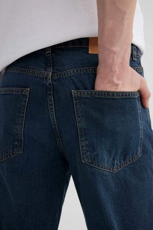 DEFACTO Джинсовые брюки прямого кроя с нормальной талией и нормальной талией