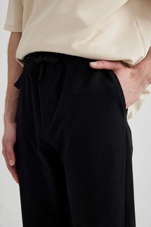 Толстовка прямого кроя стандартного кроя с карманами Тканевые спортивные штаны
