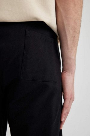Толстовка прямого кроя стандартного кроя с карманами Тканевые спортивные штаны