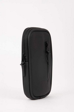 Мужская сумка для телефона из искусственной кожи среднего размера