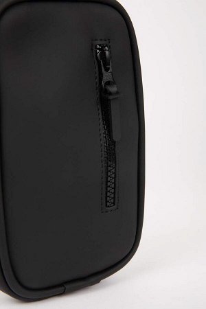 Мужская сумка для телефона из искусственной кожи среднего размера