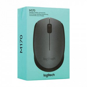 Мышь беспроводная LOGITECH M170, 2 кнопки+1 колесо-кнопка, о