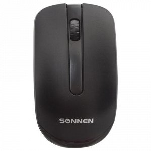 Мышь беспроводная SONNEN M-3032,USB, 1200dpi, 2 кнопки+1 кол