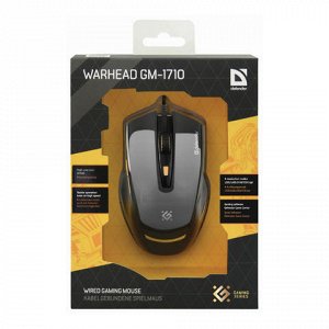 Мышь проводная DEFENDER Warhead GM-1710, USB,5 кнопок+1колес